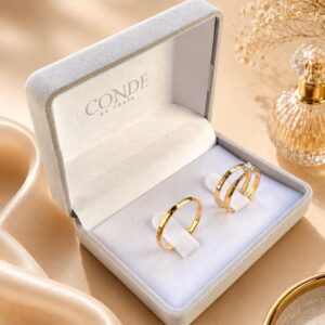 Alianças de Noivado Modelo Cerimony Banhado a Ouro 18k com 2mm